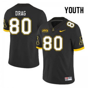 Youth Max Drag Black Mountaineers #80 Jersey 698432-790