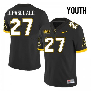 Youth Michael Dipasquale Black Appalachian State #27 Jersey 584988-662