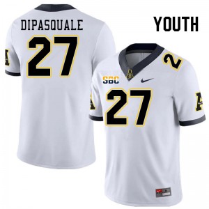 Youth Michael Dipasquale White Appalachian State Mountaineers #27 Jersey 582040-525