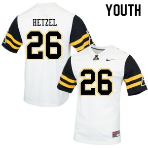 Youth Michael Hetzel White Appalachian State #26 Jersey 212984-662