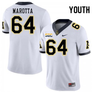 Youth Michael Marotta White Appalachian State University #64 Jersey 152093-928