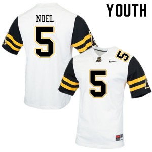 Youth Nate Noel White Mountaineers #5 Jersey 364245-473