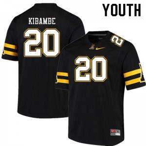 Youth Nathan Kibambe Black Mountaineers #20 Jersey 272880-420