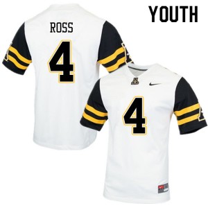Youth Nick Ross White Appalachian State University #4 Jersey 528540-461