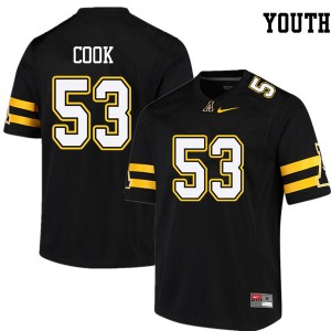 Youth Noel Cook Black Appalachian State University #53 Jersey 415995-801