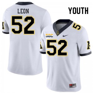 Youth Orlando Leon White Mountaineers #52 Jersey 376028-655