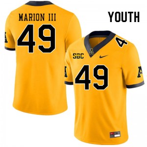 Youth Randy Marion III Gold Appalachian State University #49 Jersey 345141-533