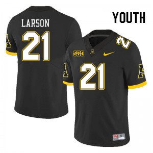 Youth Reece Larson Black Mountaineers #21 Jersey 165427-778