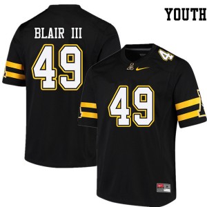 Youth Ronald Blair III Black Appalachian State University #49 Jersey 385959-194