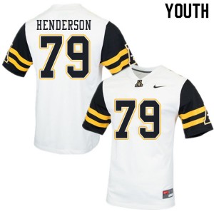Youth Sammy Henderson White Appalachian State #79 Jersey 507262-362