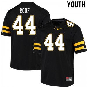 Youth T.D. Roof Black Appalachian State Mountaineers #44 Jersey 486002-862