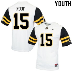 Youth T.D. Roof White Appalachian State #15 Jersey 283699-677