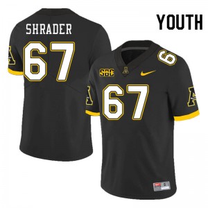 Youth Thomas Shrader Black Mountaineers #67 Jersey 537648-687