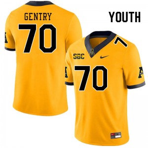 Youth Thornton Gentry Gold Appalachian State Mountaineers #70 Jersey 243909-234