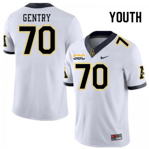 Youth Thornton Gentry White Appalachian State Mountaineers #70 Jersey 450650-325