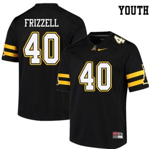 Youth Tim Frizzell Black Appalachian State Mountaineers #40 Jersey 728293-355