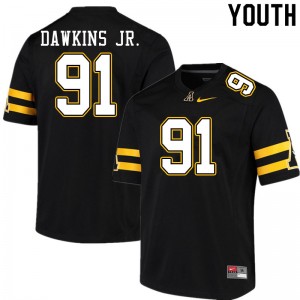 Youth Tommy Dawkins Jr. Black Mountaineers #91 Jersey 566914-929