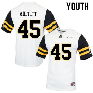 Youth Trevor Moffitt White Appalachian State University #45 Jersey 276681-228