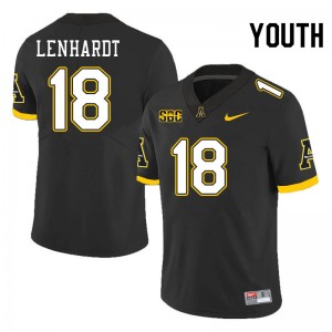 Youth Trey Lenhardt Black Appalachian State University #18 Jersey 348841-591