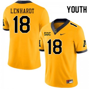 Youth Trey Lenhardt Gold Appalachian State #18 Jersey 660545-552