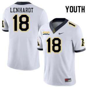 Youth Trey Lenhardt White Appalachian State Mountaineers #18 Jersey 623421-379