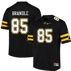 Men Zeke Brandle Black Appalachian State #85 Jersey 237718-517